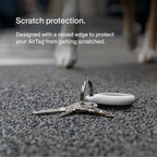 Belkin Apple AirTag Reflective Secure Holder w/Key Ring, Scratch-Resistant Case w/Raised Edges - Protective AirTag Keychain Accessory for Keys, Child Tracking Device, Pets - Grayscale (4-Pack) - Image 4