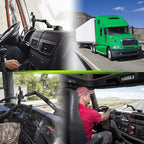Cell Phone Mount for Truck Phone Holder for Truck Drivers - Heavy Duty Suction Cup, iPhone Holder for Dashboard Window 16.9 inch Long, for iPhone & Samsung, Semi Trucker, Green - Image 8