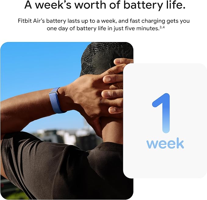 Google Fitbit Air - Berry with Large Fog Active Band Bundle - Image 13