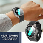 Suoman 5+5 Pack for Samsung Galaxy Watch 7 40mm Case, 9H Tempered Glass Screen Protector+ All-Round PC Matte Protective Cover Bumper -Black+Blue+Silver+Grey+Clear - Image 6