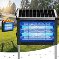 Solar Bug Zapper Outdoor, 4500V Solar Mosquito Zapper for Outdoor & Indoor, 1/2 Acre Coverage Cordless Rechargeable Electric Fly Zapper, IP66 Waterproof Mosquito Traps for Backyard, Patio, Camping by Zwiran