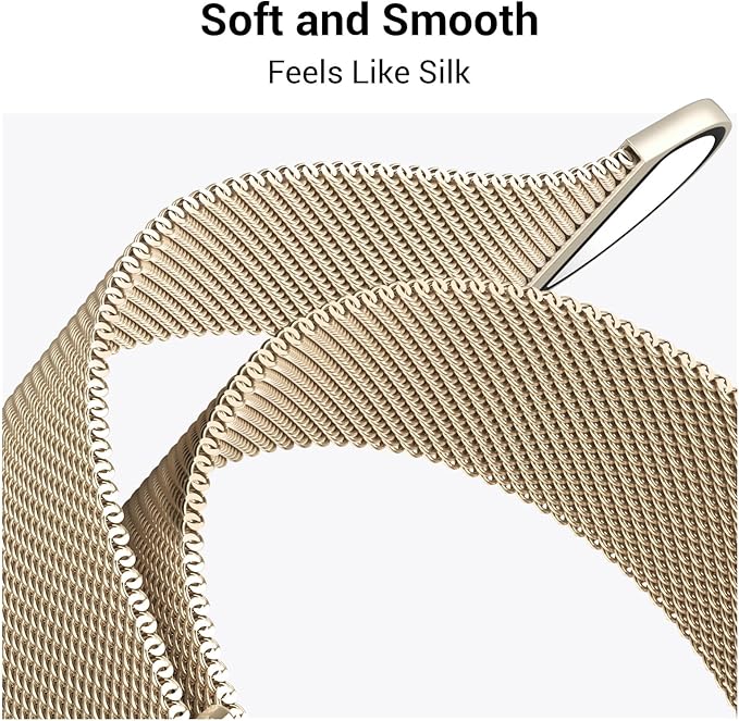 Original Metal Milanese Loop Compatible with Apple Watch Band 38mm 40mm 41mm 42mm 44mm 45mm 49mm for Women Men, Magnetic Stainless Steel for iWatch Se Ultra Series 11 10 9 8 7 6 5 4 3 2 1 - Image 2