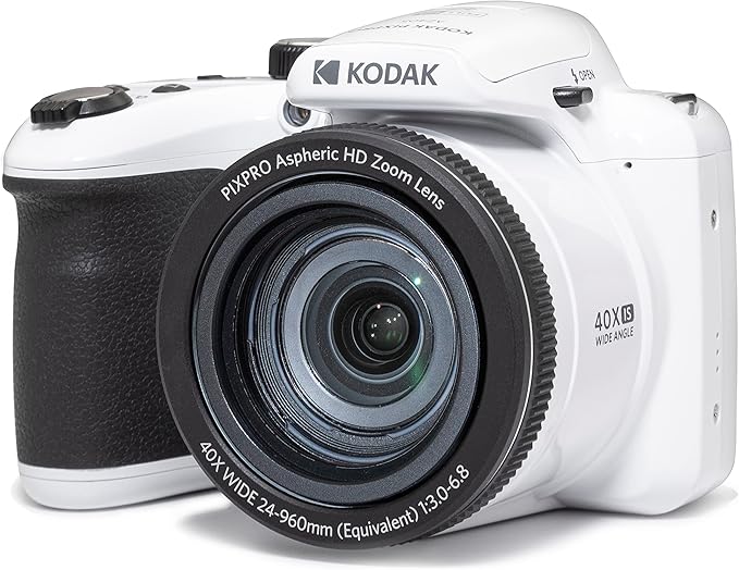 Kodak PIXPRO AZ405-WH 20MP Digital Camera 40X Optical Zoom 24mm Wide Angle Lens Optical Image Stabilization 1080P Full HD Video 3" LCD Vlogging Camera (White), Full Frame - Image 3
