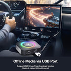 Magic Box 2026 Wireless CarPlay Adapter, AI Box Android Auto Supports Strea-ming Video for TikTok/YouTube, USB for Offline Media, Screen Mirroring Car Adapter for Factory Wired Car Play - Image 6