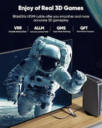 Highwings HDMI 2.1 Cable, 10K 8K 4K 240Hz 144Hz 120Hz HDMI 2.1 Cord Ultra High Speed 48Gbps, Durable, Flexible, eARC for Soundbar to TV, 0.01ms HDR10+ HDCP2.3 Roku TV PC Monitor Projector PS5 Xbox - Image 5