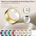 10 Pack Cover Compatible for Oura Ring 4/Gen 3 Heritage/Gen 3 Horizon,(NOT Compatible with Oura 4 Ceramic),Charging Directly,Rugged TPU Elastic Finger Protector for Workout Women Men-Size 10 - Image 2