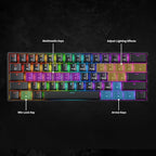 GK61 Mechanical Gaming Keyboard - 61 Keys Multi Color RGB Illuminated LED Backlit Wired Programmable for PC/Mac Gamer (Gateron Mechanical Blue, Black) - Image 9