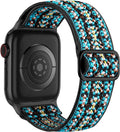 Lerobo Braided Band Compatible with Apple Watch Series 11 10 9 8 7 46mm 45mm 41mm Ultra SE 3 2 1 49mm Series 6 5 4 3 44mm 40mm 38mm 42mm Men iWatch Bands Women Stretchy Nylon Solo Loop Sport Strap by Lerobo