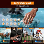 Smart Ring for Women Men, Fitness Tracker Ring with Body Temperature, Heart Rate, Blood Oxygen, Sleep Monitor, Calories, No Subscription Fee, IP68 Waterproof for iPhone & Android (Black, #11) - Image 4