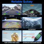 AHD1080P Car Park Assist Backup Reverse Camera with Video Format Rear Front Side View Cam Transform Adjustable Fisheye Lens Waterproof Night Vision 170 Degree Wide View - Image 6