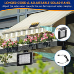 Qualirey 1 Pcs Solar Bug Zapper Outdoor Waterproof Mosquito Zapper with 3000v High Powered Rechargeable Electric Mosquito Killer with Grounding Bracket Fly Insect Trap for Patio Garden - Image 5