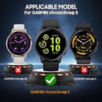 3 Pack for Garmin Vivoactive 5 Cases with 9H Tempered Glass Screen Protector Cover Touch Sensitive,Scratch Resistant,Ultra-Thin Hard PC Case for Garmin Vivoactive 5 - Image 6