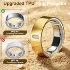 4 Pack Upgraded Ring Covers Compatible with Oura Ring Gen 4/Gen 3, TPU Anti-Scratch Protector Accessories for Oura Ring Cover Jacket for Women Men, Size 12 (Not for Oura Ring 4 Ceramic) - Image 2