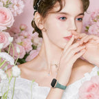 AMSKY 6 Pack Slim Floral Engraved Bands Compatible with Apple Watch Band 40mm 41mm 42mm 38mm 44mm 45mm 46mm 49mm for Women,Cute Silicone Sport Strap for iWatch Series 11 10 Ultra 9 8 7 6 5 4 3 2 1 SE - Image 4