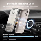 Magnetic for iPhone 17 Case, Compatible with MagSafe, [Full Camera Protection][Screen Protector] Silicone Shockproof Protective Phone Case for iPhone 17 6.3", Stone - Image 3