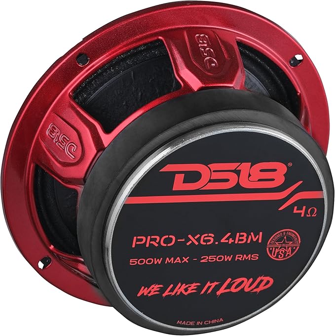 DS18 PRO-X6.4BM 6.5” Mid-Range Loudspeaker with Bullet 250 Watts RMS 4-Ohm (Renewed) - Image 6