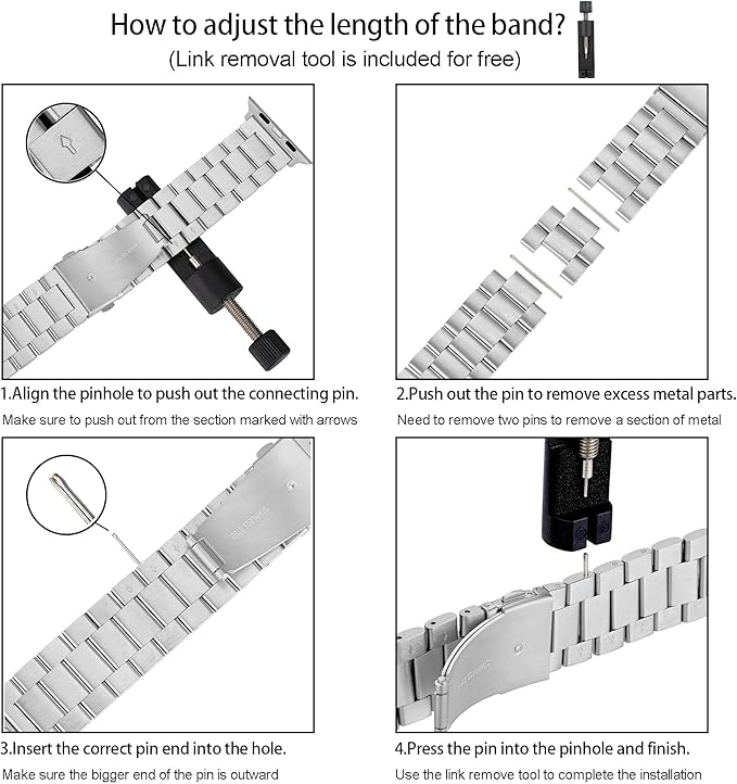 Compatible with Apple Watch Band and Case, Stainless Steel Metal Chain with TPU Cover, Smart-Watch Link Bracelet Strap, Wrist-Band for i-Watch Series 10 11, 46mm, Silver+Gold - Image 9