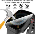 Suoman 3-Pack for Apple Watch 41mm Privacy Screen Protector Case, [Anti-Peeping] Ultra-Thin Tempered Glass Protective Cover - Image 3