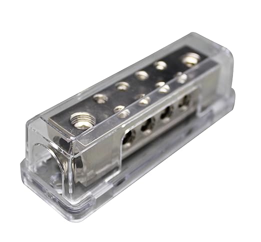 0/2 Gauge to 8 X 8 Gauge Power/Ground Distribution Block Nickel Plated PD-15N by Unknown