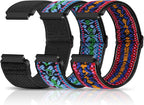 Compatible with 16mm 18mm 19mm 20mm 22mm 24mm Watch Bands Quick Release Replacement Wristband,Adjustable Stretchy Nylon Solo Loop Straps Fabric Braided Sport Elastic Bands for Men Women by Fashionstrapsforchoose