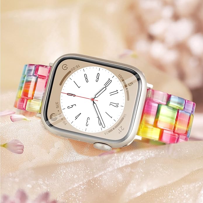 Light House Apple Watch Bands-Fashion Lightweight Resin iWatch Bands for Women Men 38mm/40mm/41mm/42mm(Series 11 10), 49mm/46mm/45mm/44mm/42mm(S 3 2 1), Compatible with Apple Watch Series 11 SE 10 9 8 7 6 5 4 3 Ultra - Image 6