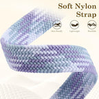 Dirrelo Braided Magnetic Stretchy Nylon Band Compatible for Apple Watch Bands Women 40/41/38/42/44/45/46/49mm, Designer Dressy Infinity Elastic Strap for iWatch Series 11 10 9 8 7 6 5 4 SE/Ultra 3 2 1 - Image 3