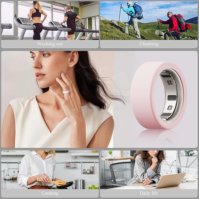 15 Pack Cover Compatible with Oura Ring Gen 4/4 Ceramic/Gen 3 Horizon/Gen 3 Heritage Case, Anti-Scratch Silicone Protector for Women Men Working Out Gym, Support Charging with Cover on - Image 6