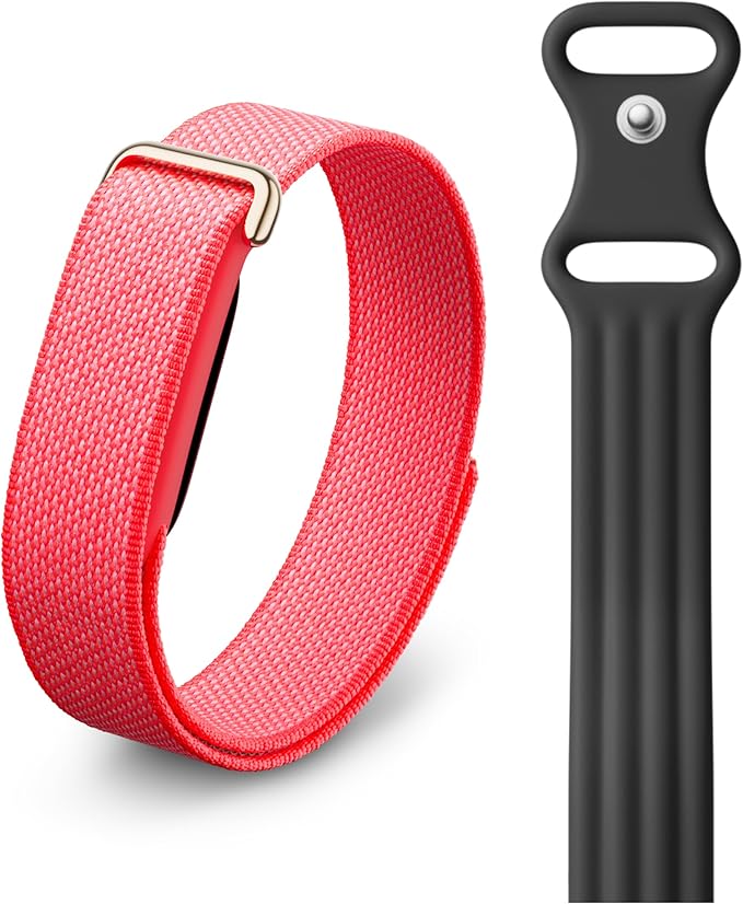 Google Fitbit Air - Berry with Small Obsidian Active Band Bundle by Fitbit