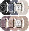Braided Solo Loop Compatible with Apple Watch Band 38mm 40mm 41mm 42mm 44mm 45mm 46mm 49mm Women Men, Adjustable Stretchy Bands Elastic Sport Strap for iWatch Series 11 10 9 8 7 6 5 4 3 2 SE Ultra 3 2 by Butifacion