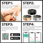Smart Health Ring for Women Men Fitness Tracker with Heart Rate, Blood Oxygen, Blood Pressure, Sleep Monitoring, Step Counting, IP68 Waterproof for iOS and Android, No APP Fee, Rose Gold 11 - Image 8