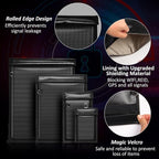 4 Pack Faraday Bags for Phones,Waterproof & Fireproof Document Bag EMP RFID Blocking Pouch for Car Keys Anti Theft - Image 4