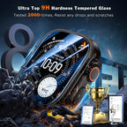 LK 3 Pack for Apple Watch Ultra 3 Screen Protector 49mm [Zero-Fault] HD Top 9H Tempered Glass Apple Watch Ultra / Ultra 2 Screen Protector 49mm with Auto-alignment Installation Frame, Anti-Scratchch - Image 2