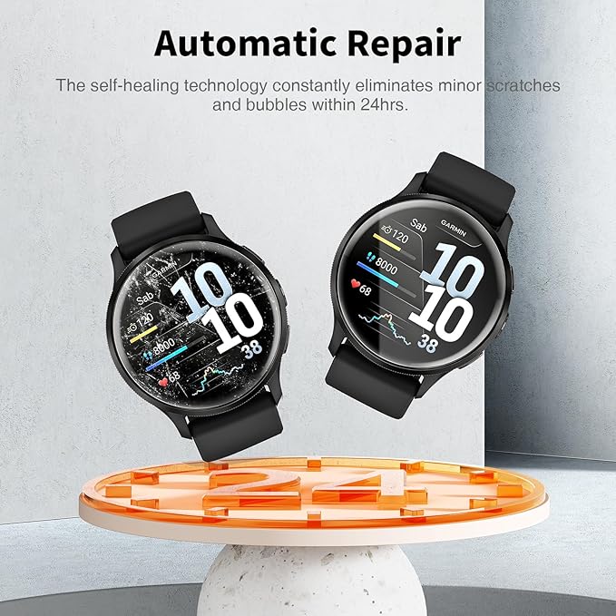 LK 6 Pack for Garmin Venu 4/ Venu 3 Screen Protector 45mm - Anti-Scratch, Self-Healing Soft TPU Screen Protector for Garmin Venu 45mm, Bubble Free, HD Transparent, Touch Sensitive - Image 4