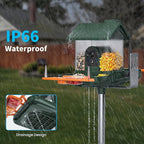 ​Bird Feeder with Camera and Bath, Dual-Lens 2K HD Video, AI Bird Identification, Solar Powered, Instant Alerts, IP66 Weatherproof - Image 7
