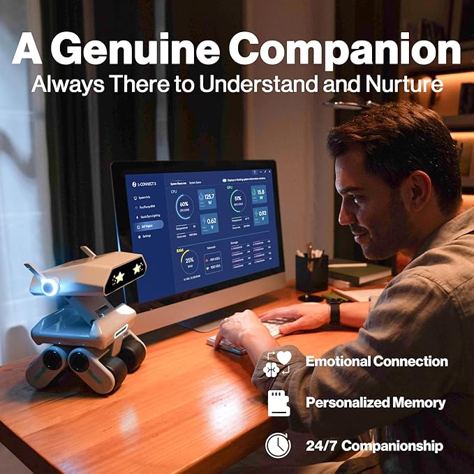 AI Robot for Kids, Programmable & Interactive AI Robot, STEAM Educational Toy ChatGPT Powered, Personalized Companion Robot w/Voice Control, Visual Recognition, Emotion-Aware, Long-Term Memory - Image 4