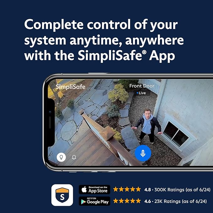 SimpliSafe 8 Piece Wireless Home Security System - Optional 24/7 Professional Monitoring - No Contract - Compatible with Alexa and Google Assistant , White - Image 10