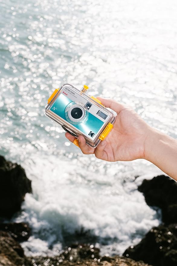 KODAK EKTAR H35N Half Frame Film Camera, 35mm, Reusable, Focus-Free, Bulb Function, Built-in Star Filter, Coated Improved Lens (Film & AAA Battery are not Included) (Striped Green, Premium Kit) - Image 2