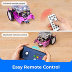 Makeblock mBot Robot Kit, STEM Projects for Kids Ages 8-12 Learn to Code with Scratch Arduino, Robot Kit for Kids, Computer Programming for Beginners Gift for Boys and Girls 8 Pink - Image 5