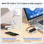 Basesailor Magnetic Charger Adapter for Apple Watch 11 10,5W USB C Wireless Charger Dock,Multi Charging Kit with Type C Cable & USB A Converter for iWatch Series 9 8 7 SE Ultra,42 46 44mm - Image 5