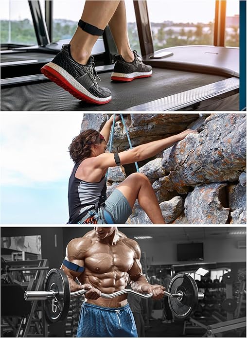 3 Packs Stretchy Bicep Straps Compatible with Whoop 5.0/4.0/3.0 Bands, Sport Nylon Adjustable Replacement Arm/Ankle Band for Whoop 5.0 MG/One/Peak/Life Durable Breathable Wearable Health Fitness Activity Tracker - Image 5
