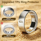 4 Pack Upgraded Ring Covers Compatible with Oura Ring Gen 4/Gen 3, TPU Anti-Scratch Protector Accessories for Oura Ring Cover Jacket for Women Men, Size 10 (Not for Oura Ring 4 Ceramic) - Image 2