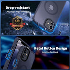 CACOE Magnetic Case for iPhone 12 & iPhone 12 Pro 2020 6.1 inch-Compatible with MagSafe & Magnetic Car Phone Mount,TPU Thin Phone Cases Cover Protective Shockproof Anti-Fingerprint(Dark Blue) - Image 7