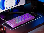Geeky GK61 SE 60% | Mechanical Gaming Keyboard | 61 Keys Multi Color RGB LED Backlit for PC/Mac Gamer | ANSI US American Layout (Lavender, Mechanical Red) - Image 4