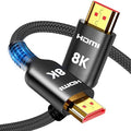 Highwings 8K HDMI Cable 5FT, 48Gbps Ultra High Speed HDMI Cable Braided Cord-4K@120Hz 8K@60Hz, DTS:X, HDCP 2.2&2.3, HDR 10 Compatible with Roku TV/PS5/HDTV/Blu-ray by Highwings