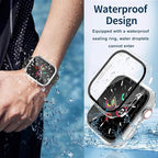 Waterproof Case for Apple Watch Series 3/2/1 42mm, Built-in Screen Protector with Tempered Glass [Touch Sensitive] Cover for iWatch S3/S2/S1 Accessories 42mm, Clear - Image 4