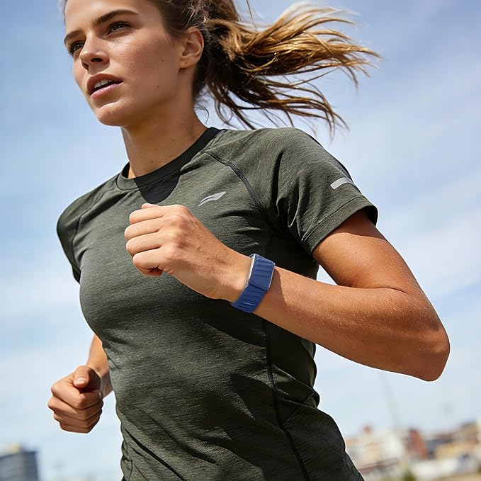 Getino Sport Band Compatible with Whoop 5.0 Bands One, Peak and Life/MG, Breathable Waterproof Silicone Adjustable Replacement Accessories Strap for Whoop Band 5.0 Fitness Activity Tracker, NavyBlue - Image 6