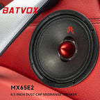 MX65E2 Loudspeaker 6.5 Inch Midrange 480 Watts 4 Ohms Red Bullet, Premium Quality Audio Door Speakers for Car or Truck Stereo Sound System, Black (2 Speakers) - Image 7