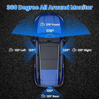 360°View 4 Channel Dash Camera Front and Rear Left Right Inside, 1080P FHD Dash Cam with Free 32GB Card, 2”IPS Screen, 170°Wide Angle, IR Night Vision, Loop Recording, Motion Detection - Image 7