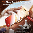 TOCOL for iPhone 17 Pro Screen Protector/iPhone 16 Pro Sceen Protector 6.3 Inch 9H Hardness Military Grade Shatterproof HD Tempered Glass for Full Coverage Protection 2 Pack - Image 5
