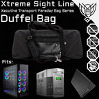 Xtreme Sight Line ~ Xecutive Transport Faraday Duffel Bag with Removable XTECH Pouch for Computer Towers and Other Large Electronics ~ Data Security for Executive Travel ~ Shoulder Strap Included - Image 5